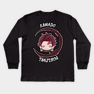 DEMON SLAYER (KIMETSU NO YAIBA) TANJITO GRUNGE STYLE Kids Long Sleeve T-Shirt